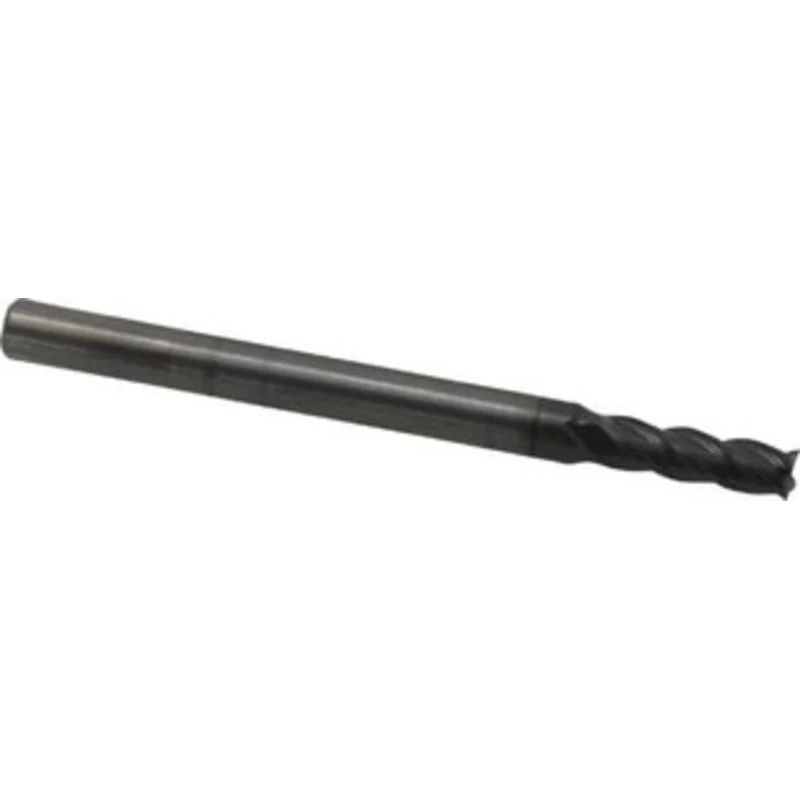 OSG 3.5mm, 12mm LOC, 4mm Shank Diam, 51mm OAL, 4 Flute, Solid Carbide Square End Mill Single End, TiAlN Finish, Spira...